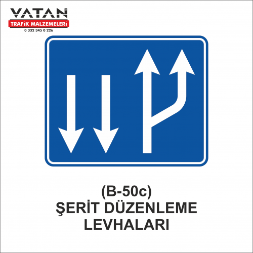 B-50c ŞERİT DÜZENLEME LEVHALARI B-50c ŞERİT DÜZENLEME LEVHALARI