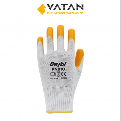 PN810 Polyester Örme Nitril Eldiven PN810 Polyester Örme Nitril Eldiven