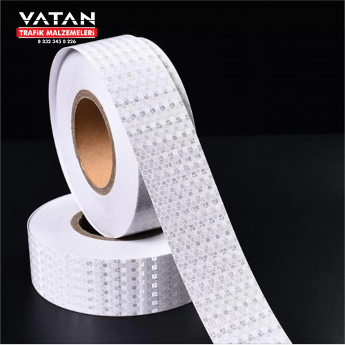 BEYAZ PETEKLİ REFLEKTİF BANT 5 cm X 50 Metre BEYAZ PETEKLİ REFLEKTİF BANT 5 cm X 50 Metre