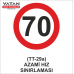 TT-29a AZAMİ HIZ SINIRLAMASI 70 TT-29a AZAMİ HIZ SINIRLAMASI 70