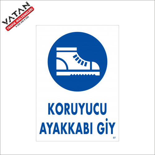 KORUYUCU AYAKKABI GİY