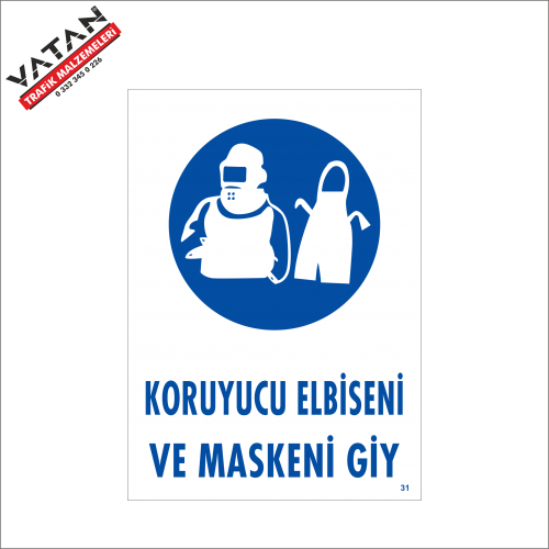 KORUYUCU ELBİSENİ VE MASKENİ GİY