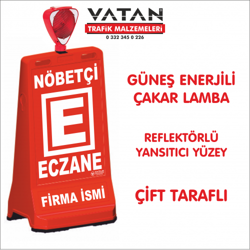 IŞIKLI NÖBETÇİ ECZANE TABELASI