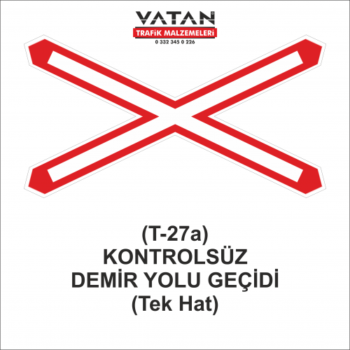 T-27a KONTROLSÜZ DEMİRYOLU GEÇİDİ (Tek Hat)