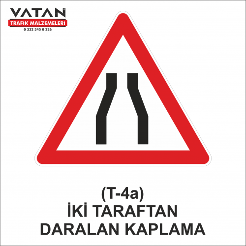 T-4a HER İKİ TARAFTAN DARALAN KAPLAMA