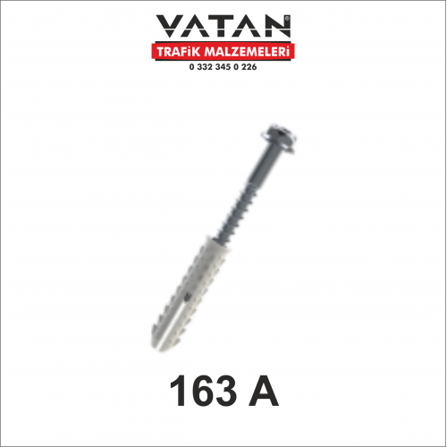 TRİFON VİDA VE DUBEL 14x70 mm Dübel 10x80 mm Flanşlı Trifon Vida