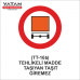 TT-16b TEHLİKELİ MADDE TAŞIYAN TAŞIT GİREMEZ